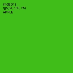 #40BD19 - Apple Color Image