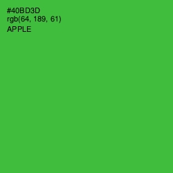 #40BD3D - Apple Color Image