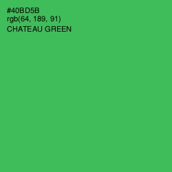 #40BD5B - Chateau Green Color Image