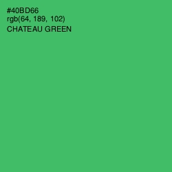 #40BD66 - Chateau Green Color Image