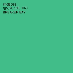 #40BD89 - Breaker Bay Color Image