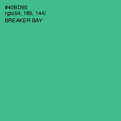 #40BD90 - Breaker Bay Color Image