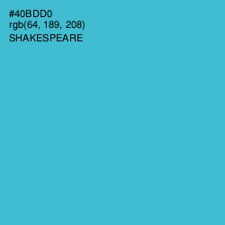 #40BDD0 - Shakespeare Color Image