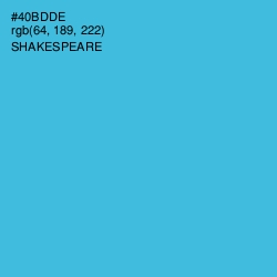 #40BDDE - Shakespeare Color Image