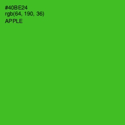 #40BE24 - Apple Color Image