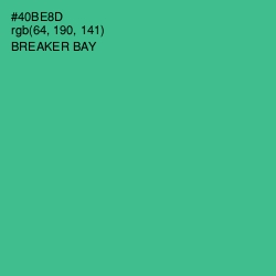 #40BE8D - Breaker Bay Color Image