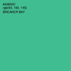 #40BE91 - Breaker Bay Color Image