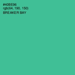 #40BE96 - Breaker Bay Color Image