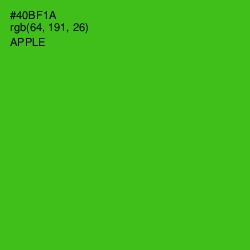 #40BF1A - Apple Color Image