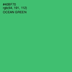 #40BF70 - Ocean Green Color Image