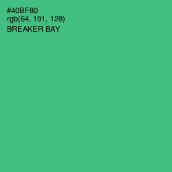#40BF80 - Breaker Bay Color Image