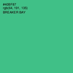 #40BF87 - Breaker Bay Color Image