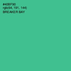 #40BF90 - Breaker Bay Color Image
