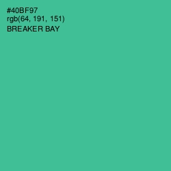 #40BF97 - Breaker Bay Color Image