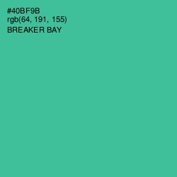 #40BF9B - Breaker Bay Color Image