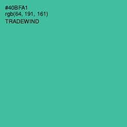 #40BFA1 - Tradewind Color Image