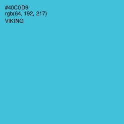 #40C0D9 - Viking Color Image