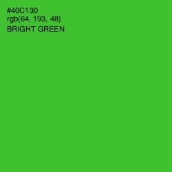 #40C130 - Bright Green Color Image