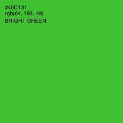 #40C131 - Bright Green Color Image