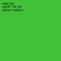 #40C138 - Bright Green Color Image