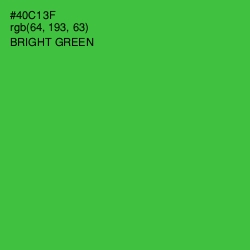 #40C13F - Bright Green Color Image