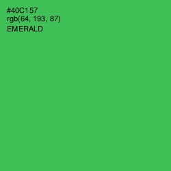 #40C157 - Emerald Color Image