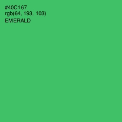 #40C167 - Emerald Color Image