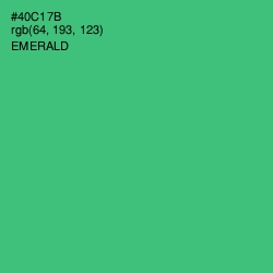 #40C17B - Emerald Color Image