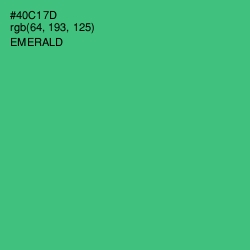 #40C17D - Emerald Color Image