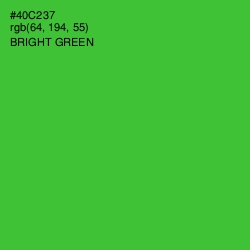 #40C237 - Bright Green Color Image