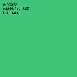 #40C37A - Emerald Color Image