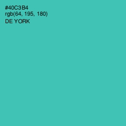 #40C3B4 - De York Color Image