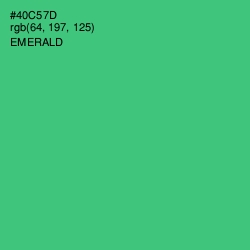 #40C57D - Emerald Color Image