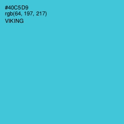 #40C5D9 - Viking Color Image