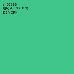#40C68B - De York Color Image