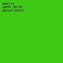 #40C714 - Bright Green Color Image
