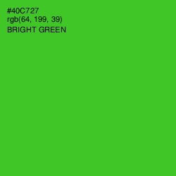 #40C727 - Bright Green Color Image