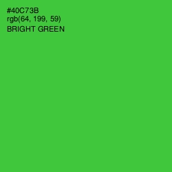 #40C73B - Bright Green Color Image
