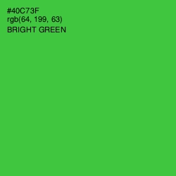 #40C73F - Bright Green Color Image