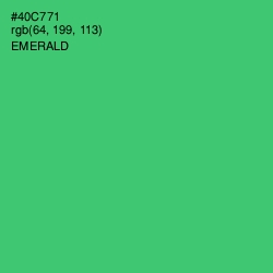 #40C771 - Emerald Color Image