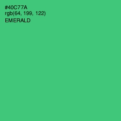 #40C77A - Emerald Color Image