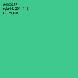 #40C98F - De York Color Image
