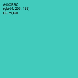 #40CBBC - De York Color Image