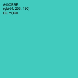 #40CBBE - De York Color Image