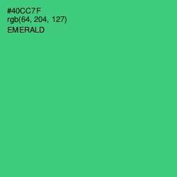 #40CC7F - Emerald Color Image