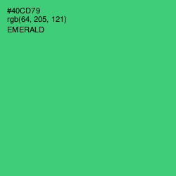 #40CD79 - Emerald Color Image