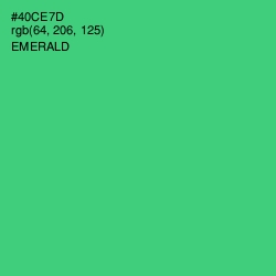 #40CE7D - Emerald Color Image