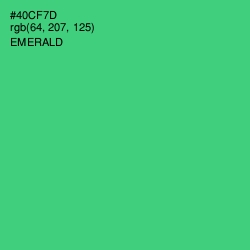 #40CF7D - Emerald Color Image