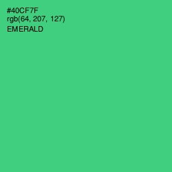 #40CF7F - Emerald Color Image