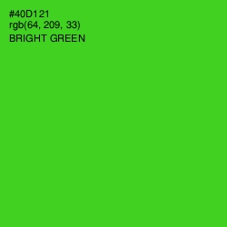 #40D121 - Bright Green Color Image